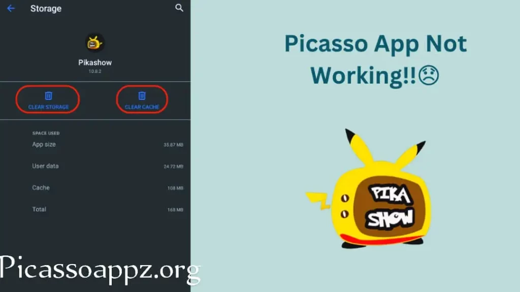 clear cache for picasso app